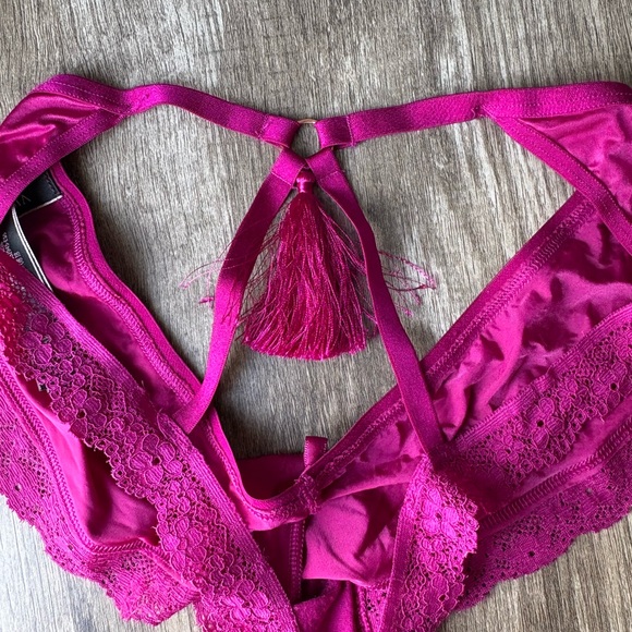 Victoria's Secret Magenta Lace Panties cute design - Picture 7 of 9